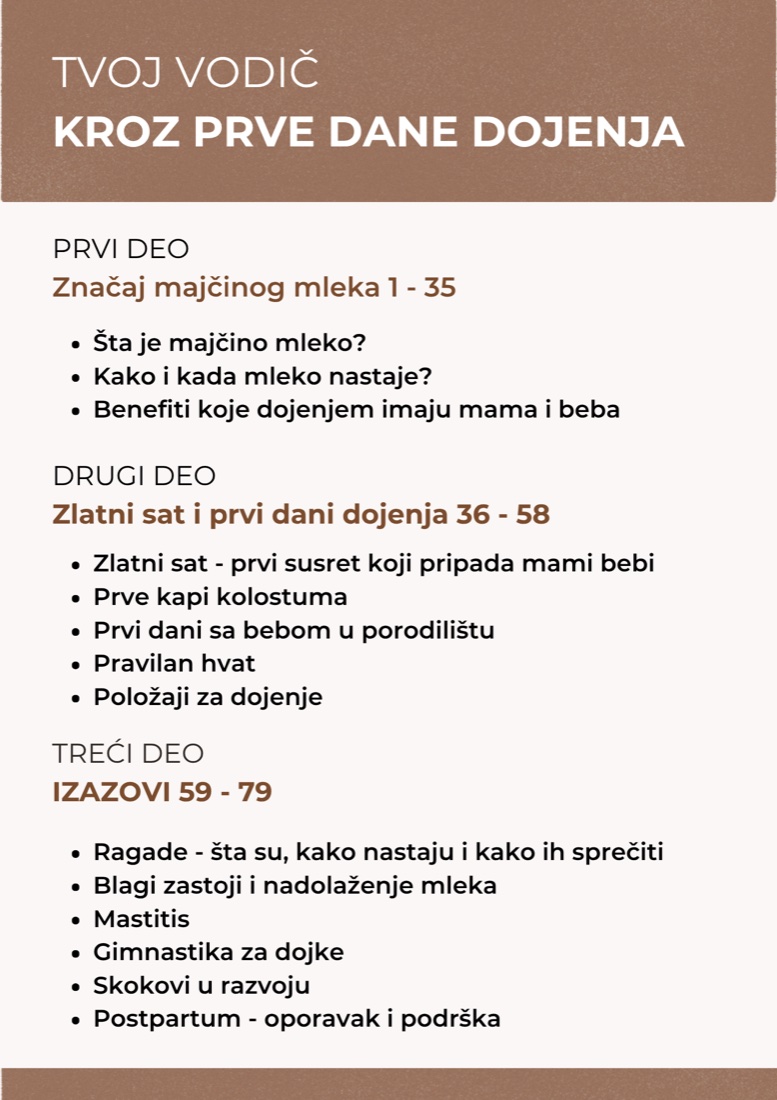 Šta sve obuhvata e-book: sadržaj po delovima